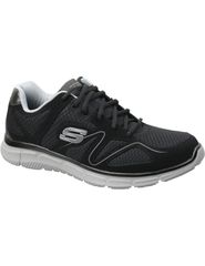 Skechers Satisfaction Flash Point 58350-BKGY Ανδρικά Αθλητικά Παπούτσια Running Μαύρα