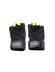 Gym gloves Black Yellow HMS RST01 XXL