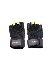 Gym gloves Black Yellow HMS RST01 XXL