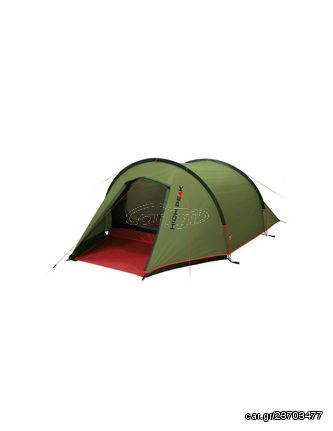 High Peak Kite 2 Σκηνή Camping Τούνελ Πράσινη με Διπλό Πανί 4 Εποχών για 2 Άτομα 230x120x90εκ. 10188