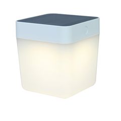 Lutec Table Cube Φορητό Ηλιακό Φωτιστικό Σε Λευκό Χρώμα 1W 6908001331 - Γκρί