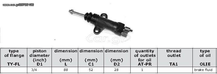 ΑΝΤΛΙΑ ΣΥΜΠΛΕΚΤΗ ΚΑΤΩ 3/4'' NISSAN FORKLIFT H02