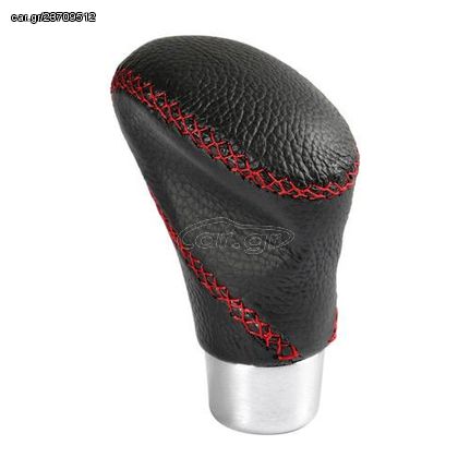 Lampa ΠΟΜΟΛΟ ΤΑΧΥΤΗΤΩΝ ZOE SPORT ΔΕΡΜΑΤΙΝΟ ΜΑΥΡΟ/ΑΛΟΥΜΙΝΙΟ ΜΕ ΚΟΚΚΙΝΗ ΡΑΦΗ 28mm | Pancarshop