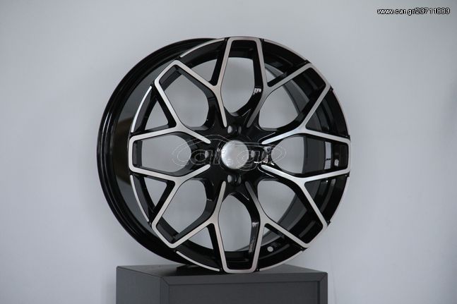 REPLICA ΖΑΝΤΕΣ SMART BRABUS 1449 16X6-17X7 ET24-27 3X112 BLACK MACHINED FACED