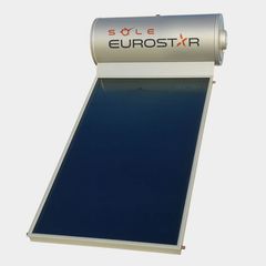 EUROSTAR ECO 120Lt ΓΚΡΙ ΤΡΙΠΛΗΣ ΕΝΕΡΓΕΙΑΣ ΜΕ 1 ΕΠΙΛΕΚΤΙΚΟ ΣΥΛΛΕΚΤΗ 2m² 120-1Τ-200