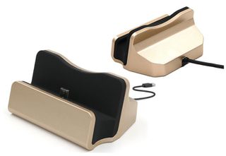Φορτιστής charge + sync dock micro 5p connect for Samsung, LG, HTC (gold) (OEM)