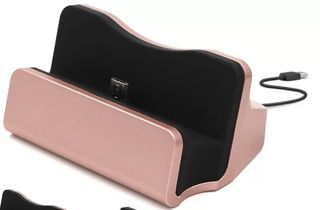 Φορτιστής charge + sync dock micro 5p connect for Samsung, LG, HTC SKY ETC (pink) (OEM)