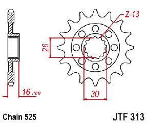 ΓΡΑΝΑΖΙ ΕΜΠΡΟΣ JT HONDA VFR 750 JTF 313-16