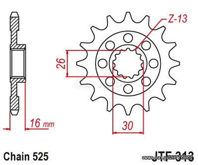 ΓΡΑΝΑΖΙ ΕΜΠΡΟΣ JT HONDA VFR 750 JTF 313-16