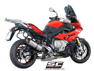 Sc Project  Εξάτμιση Τελικό Oval Titanium/Carbon End BMW S 1000 XR  2015 - 2016 Ψηλή Τοποθέτηση Με Προδιαγραφές Θορύβου