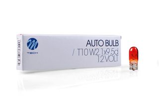 WY5W(T10) 12V 5W W2,1x9,5d Πορτοκαλι (ΚΑΡΦΩΤΟ ΑΚΑΛΥΚΟ) Standard Αλογονου Κουτι 10ΤΕΜ. M-TECH