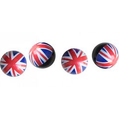 Simoni Racing Καπάκια Βαλβίδων UK Flag 4τμχ