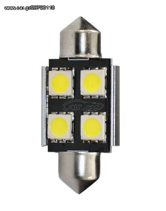 M-Tech C5W 36mm Can Bus 4 SMD 500 Led Premium White 12V 1τμχ