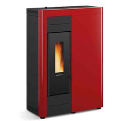 Σόμπα Pellet Καλοριφέρ Virna Idro 4.3-14.5kW Μπορντό - Μπορντό