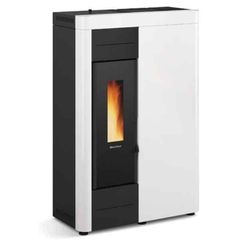 Σόμπα Pellet Καλοριφέρ Virna Idro 4.3-14.5kW Λευκό - Λευκό