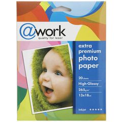Φωτογραφικό χαρτί extra premium @work High-Glossy 13x18εκ. 20 τεμάχια (ΟΕΜ)
