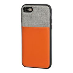 Lampa Duo Pocket Back Cover Συνθετική Γκρι/Πορτοκαλί (iPhone 8/7)