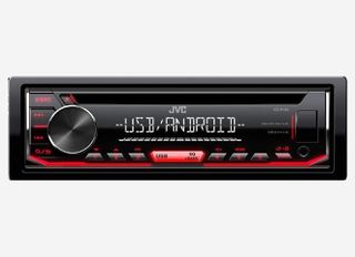 Jvc Radio CD MP3 Usb Aux Κοκκινο Φωτισμο Συμβατο Με Android
