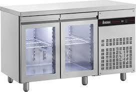 Ψυγείο Πάγκος 2 Πόρτες GN με Τζάμι Συντήρηση Inomak PNR 99/GL Inox Επαγγελματικό. Ποιότητα και Τιμή Stockinox.