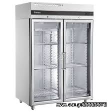 Ψυγείο Θάλαμος για σύνδεση σε εξωτερική μονάδα 2 Πόρτες με τζάμι Συντήρηση Inomak CES 2144/GL/RU Inox Επαγγελματικό. 