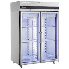 Ψυγείο Θάλαμος για σύνδεση σε εξωτερική μονάδα Κατάψυξη 2 Πόρτες με τζάμι Inomak CFS 2144/GL/RU Inox Επαγγελματικό. 