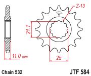 ΓΡΑΝΑΖΙ ΕΜΠΡΟΣ JT 15 ΔΟΝΤΙΑ 