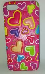 Θήκη Case Apple Iphone 4/4S/5 fuchsia heart love (OEM)