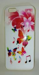 Θήκη Case Silicone Apple Iphone 6/6s White flowers and butterfly (OEM)
