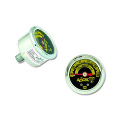 Accel Oil Pressure Gauge Polished - Liquid Filled - 0-100 PSI