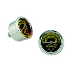Accel Oil Pressure Gauge Polished - Liquid Filled - 0-60 PSI