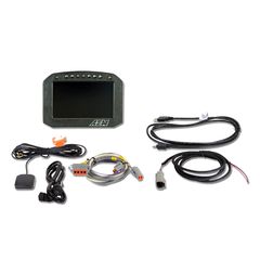 AEM CD-5LG Carbon Logging & GPS-Enabled Flat Panel Digital Dash Display