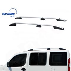 Fiat Doblo 00-10 Παραλληλες Μπαρες Οροφης Αλουμινιου Ασημι