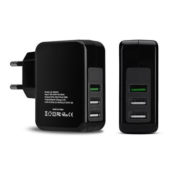 Φορτιστής quick charge 3 τριών θέσεων usb