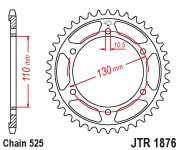 ΓΡΑΝΑΖΙ (ΤΡΟΧΟΥ) ΟΠΙΣΘΙΟ JTSUN STAR 45 ΔΟΝΤΙΑ 