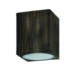 Φωτιστικό σποτ οροφής τετράγωνο GU10 MAX35W 230V AC σε μαύρο-χρυσό χρώμα IP65 κατάλληλο για εξωτερικό χώρο