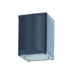 Φωτιστικό σποτ οροφής τετράφωνο E27 PAR30 MAX35W 230V AC σε σκούρο γκρι χρώμα IP65 κατάλληλο για εξωτερικό χώρο