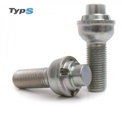 Μπουλόνι Τροχού Ασφαλείας Type S M14x1,5 / Μήκος: 25mm / Κλειδί: 19 / Πομπέ / Ακτίνα 12 - 4 Τμχ.