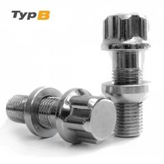 Μπουλόνι Τροχού Ασφαλείας Type B M12x1,5 / Μήκος: 40mm / Κλειδί: 19-21 / Πομπέ / Ακτίνα 13 - 4 Τμχ.