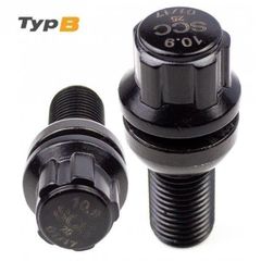 Μπουλόνι Τροχού Ασφαλείας Type B M12x1,5 / Μήκος: 32mm / Κλειδί: 17 / Πομπέ / Ακτίνα 12 / Μαύρο - 4 Τμχ.