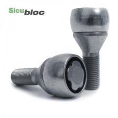 Μπουλόνι Τροχού Ασφαλείας Type Sicubloc M12x1,5 / Μήκος: 25mm / Κλειδί: 19 / Κωνικό 60° / Γαλβανιζέ - 4 Τμχ.