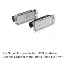 Smart 453 led φώτα πινακίδας 