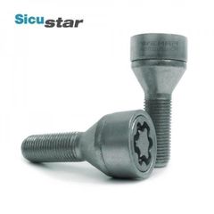 Μπουλόνι Τροχού Ασφαλείας Type Sicustar M14x1,25 / Μήκος: 39mm / Κλειδί: 19 / Κωνικό 60° / Γαλβανιζέ - 4 Τμχ.