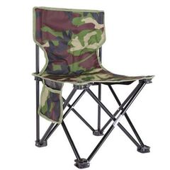 Αναδιπλούμενη Καρέκλα Σκαμπό Ψαρέματος - Κυνηγίου με Τσέπη Παραλλαγής , Camo - Outdoor Portable Folding Fishing Chair