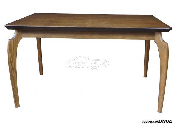 Τραπέζι "VIKTOR" επεκτεινόμενο ξύλινο σε καρυδί χρώμα 120(+40)x90x75