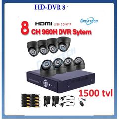 1500 TVL HD-DVR 8 ΚΑΝΑΛΙΑ+8 ΚΑΜΕΡΕΣ ΠΛΗΡΕΣ ΣΥΣΤΗΜΑ CCTV