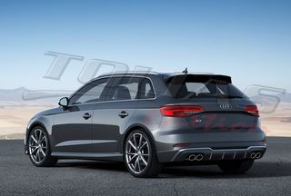 AUDI A3 8V 16-20  REAR DIFFUSER look S3 / ΠΙΣΩ ΣΠΟΙΛΕΡ-thumb-12