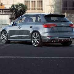 AUDI A3 8V 16-20  REAR DIFFUSER look S3 / ΠΙΣΩ ΣΠΟΙΛΕΡ-thumb-6