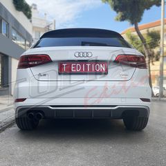 AUDI A3 8V 16-20  REAR DIFFUSER look S3 / ΠΙΣΩ ΣΠΟΙΛΕΡ-thumb-9