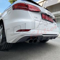 AUDI A3 8V 16-20  REAR DIFFUSER look S3 / ΠΙΣΩ ΣΠΟΙΛΕΡ-thumb-13