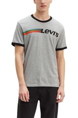 Levi's® Logo ringer t-shirt heather grey Ανδρικό - 39969-0020